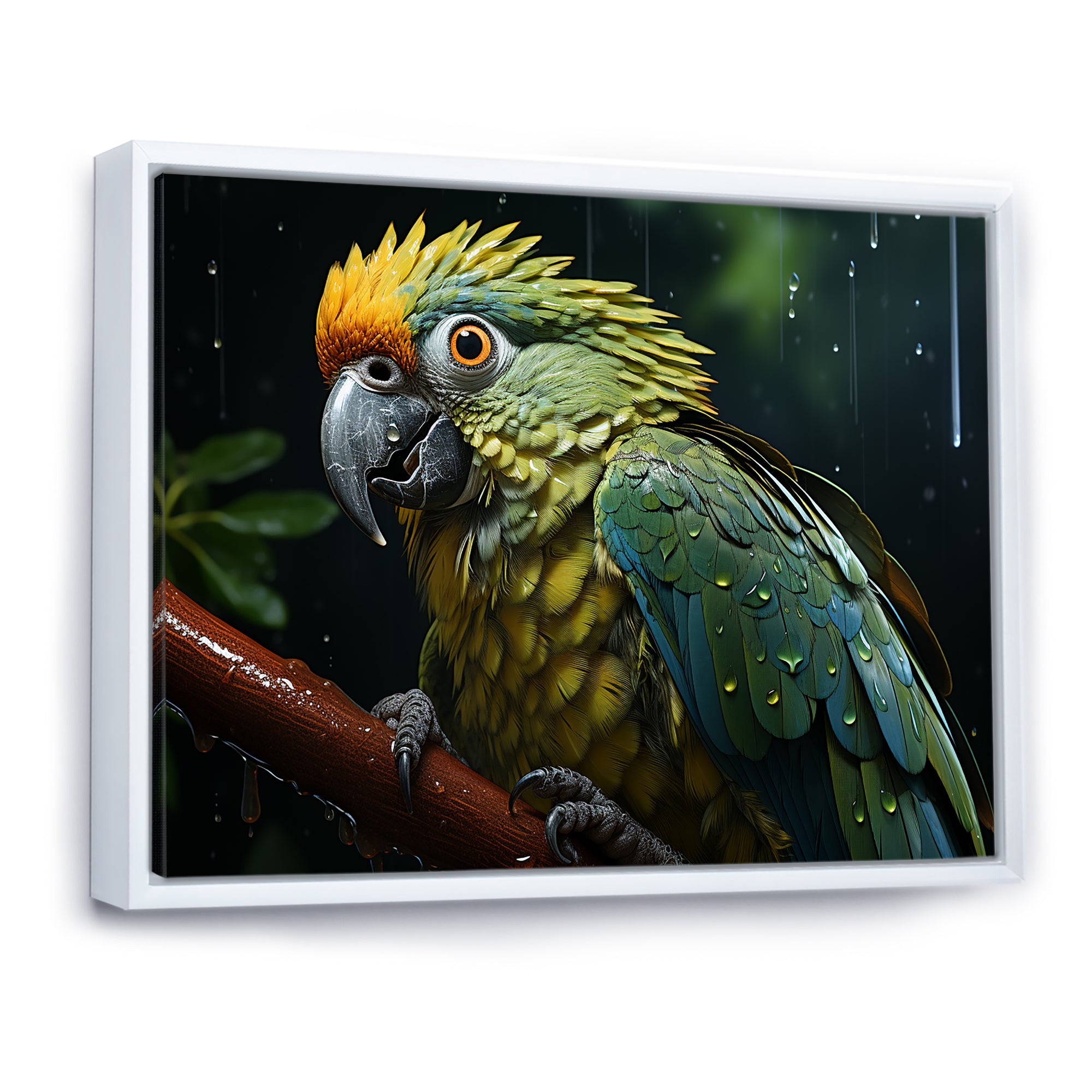 Green And Yellow Parrots Rainforest Chorus - Parrot Wall Art Prints