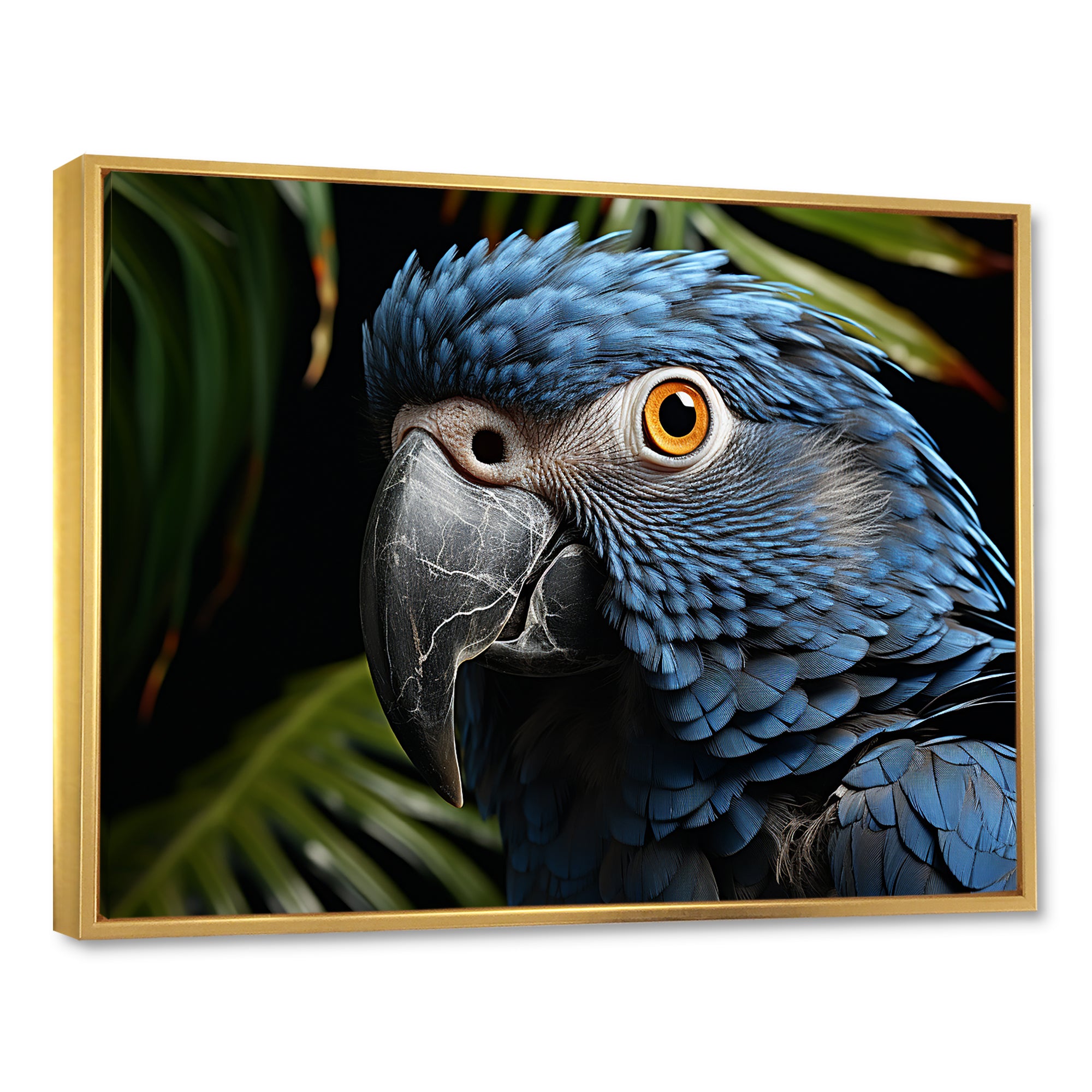 Parrots Sapphire Skies Tropical Forest - Blue Parrot Wall Art