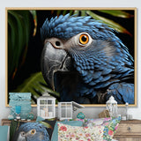 Parrots Sapphire Skies Tropical Forest - Blue Parrot Wall Art