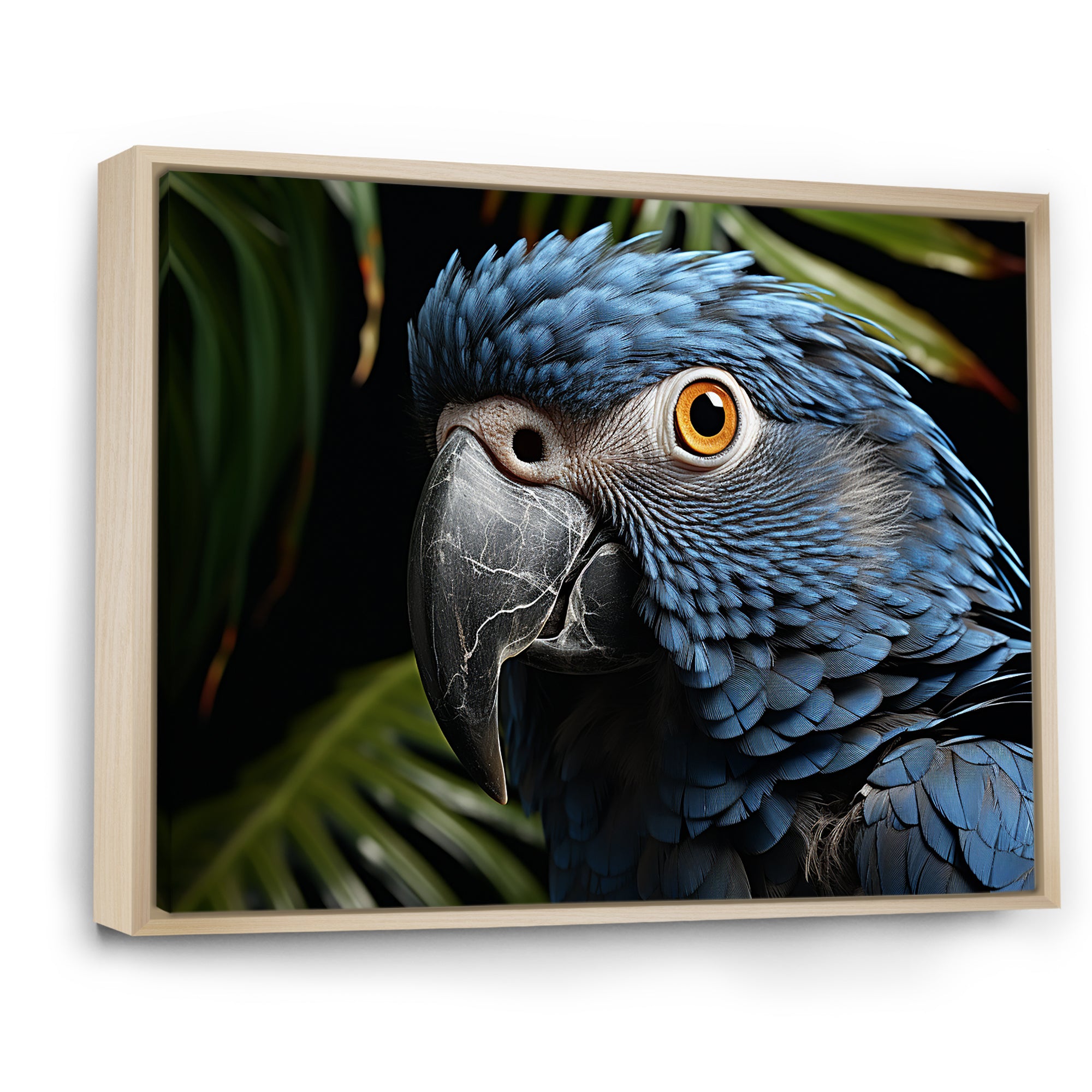 Parrots Sapphire Skies Tropical Forest - Blue Parrot Wall Art