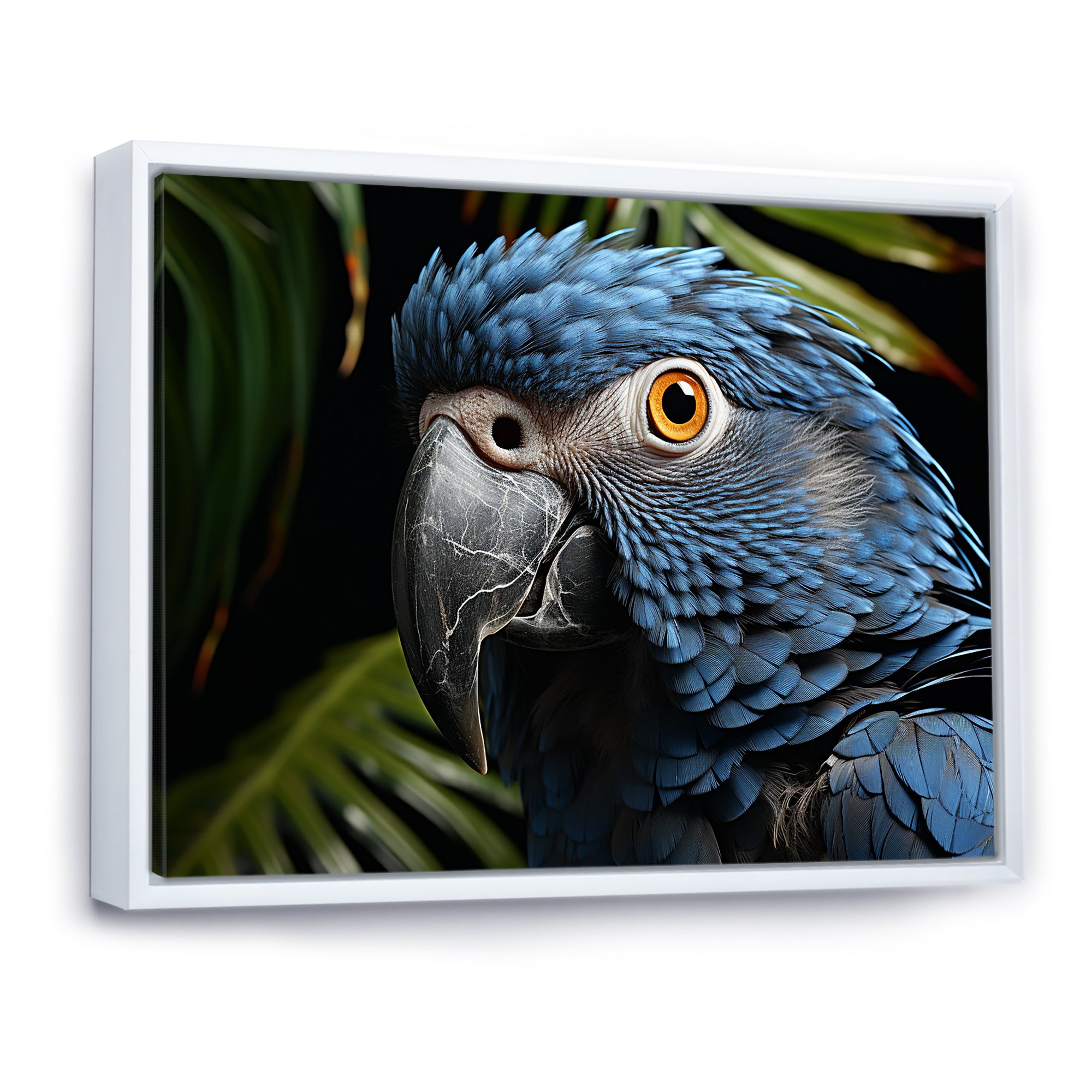 Parrots Sapphire Skies Tropical Forest - Blue Parrot Wall Art