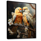 Yellow And Beige Parrot S Lively Radiance - Parrot Home Decor Art