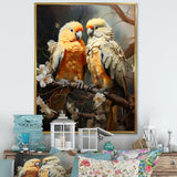 Yellow And Beige Parrot S Lively Radiance - Parrot Home Decor Art