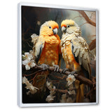 Yellow And Beige Parrot S Lively Radiance - Parrot Home Decor Art