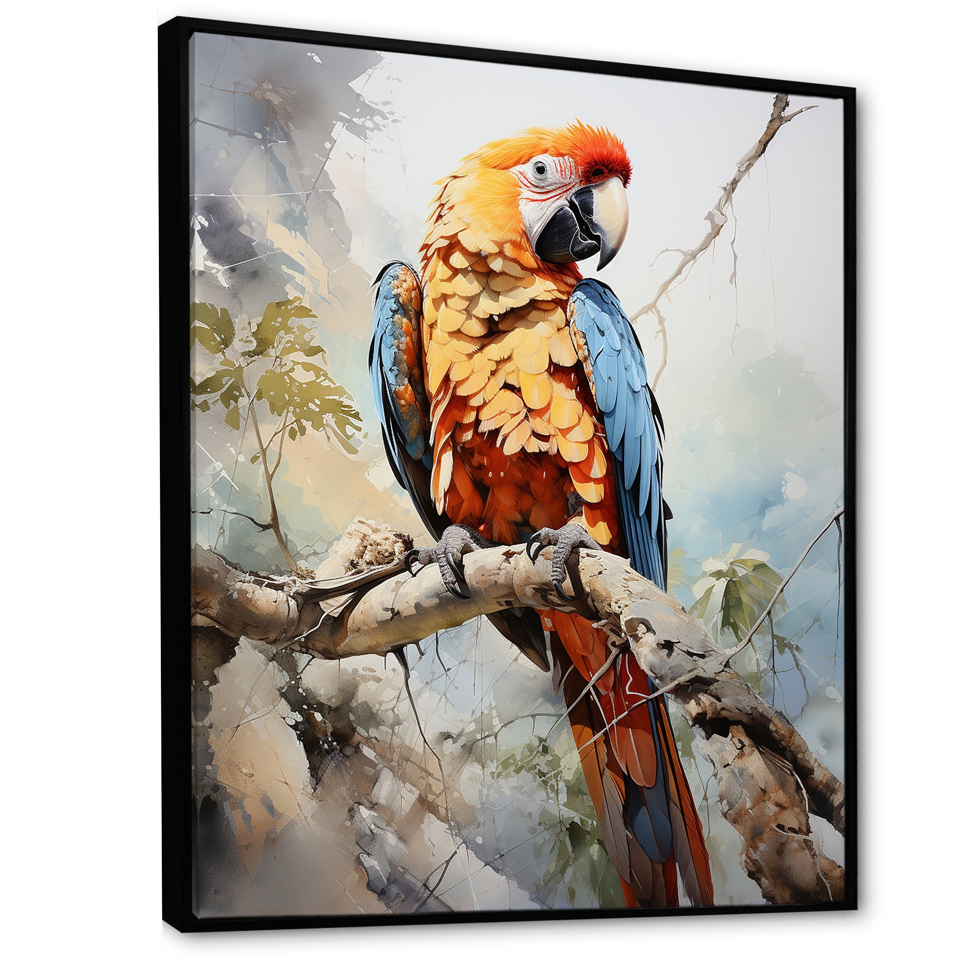 Parrots Sunny Companions Delight - Parrot Bedroom Wall Art