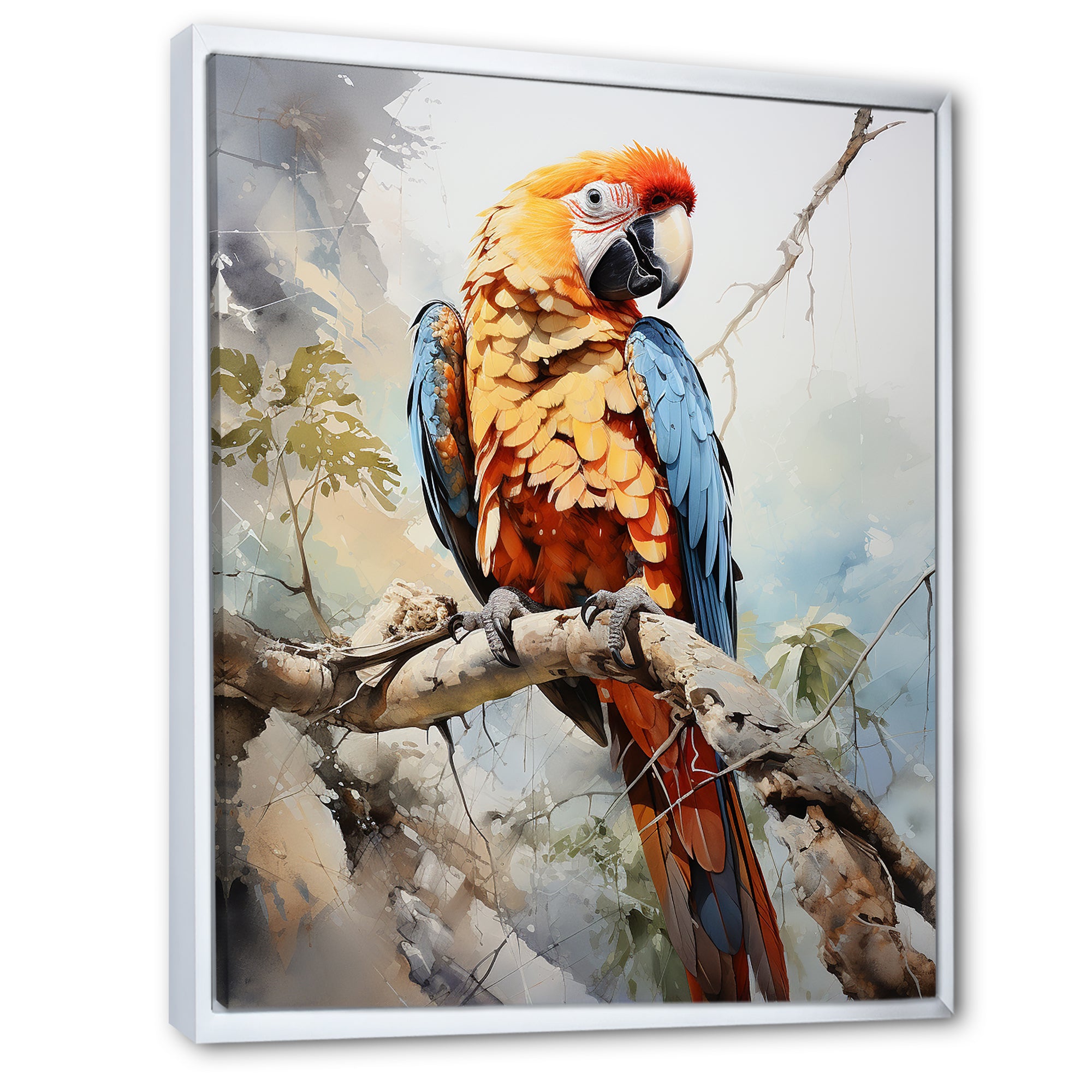 Parrots Sunny Companions Delight - Parrot Bedroom Wall Art