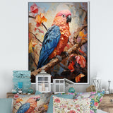 Parrots Sunset Serenade Euphoria - Parrot Canvas Wall Art