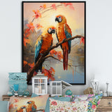 Parrots Sunset Serenade - Parrot Wall Decor