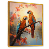 Parrots Sunset Serenade - Parrot Wall Decor