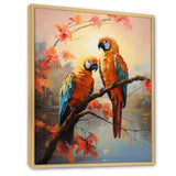 Parrots Sunset Serenade - Parrot Wall Decor
