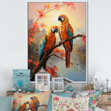 Parrots Sunset Serenade - Parrot Wall Decor