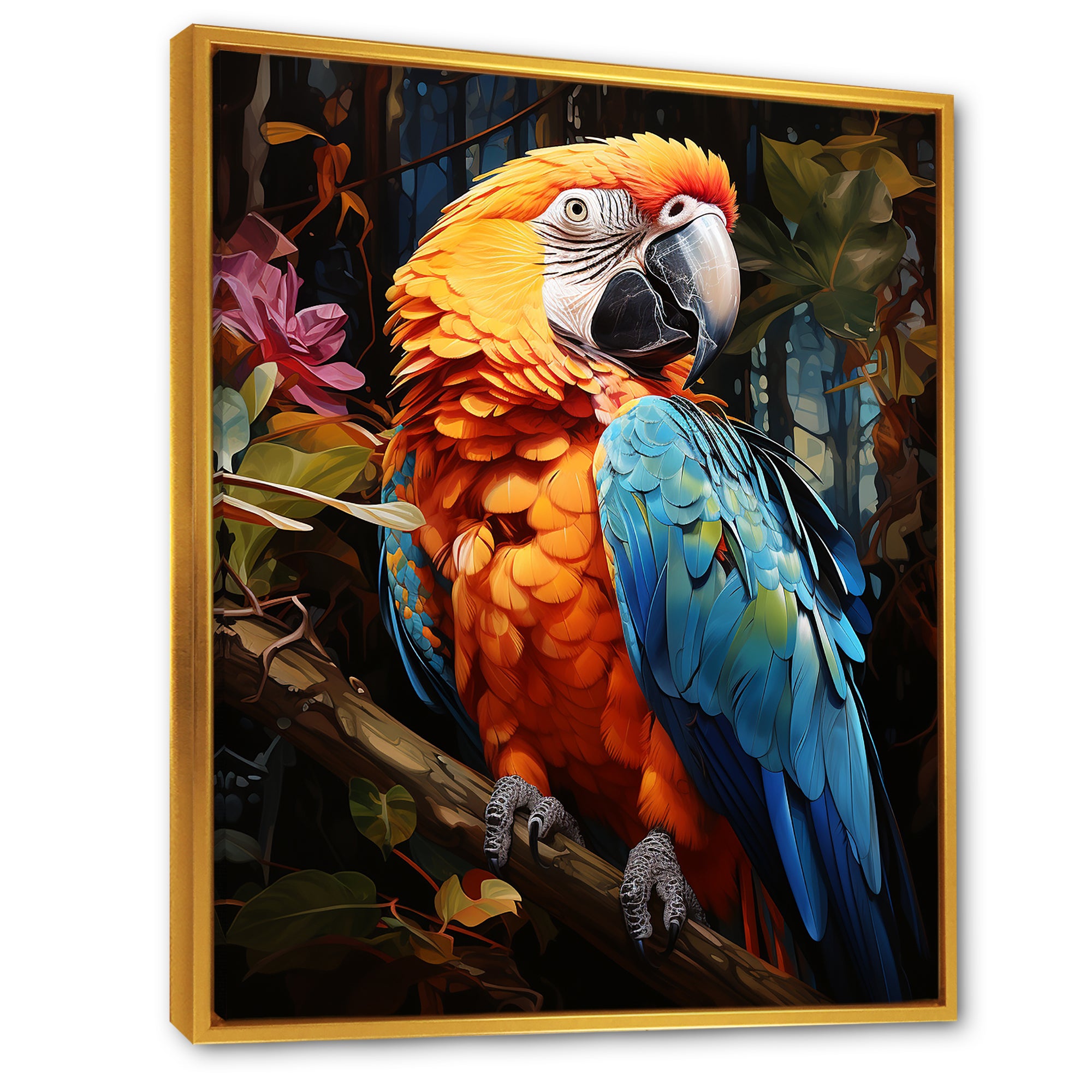 Parrot Tropical Jungle Euphony - Parrot Wall Art Prints