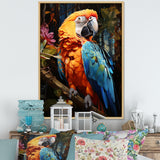 Parrot Tropical Jungle Euphony - Parrot Wall Art Prints