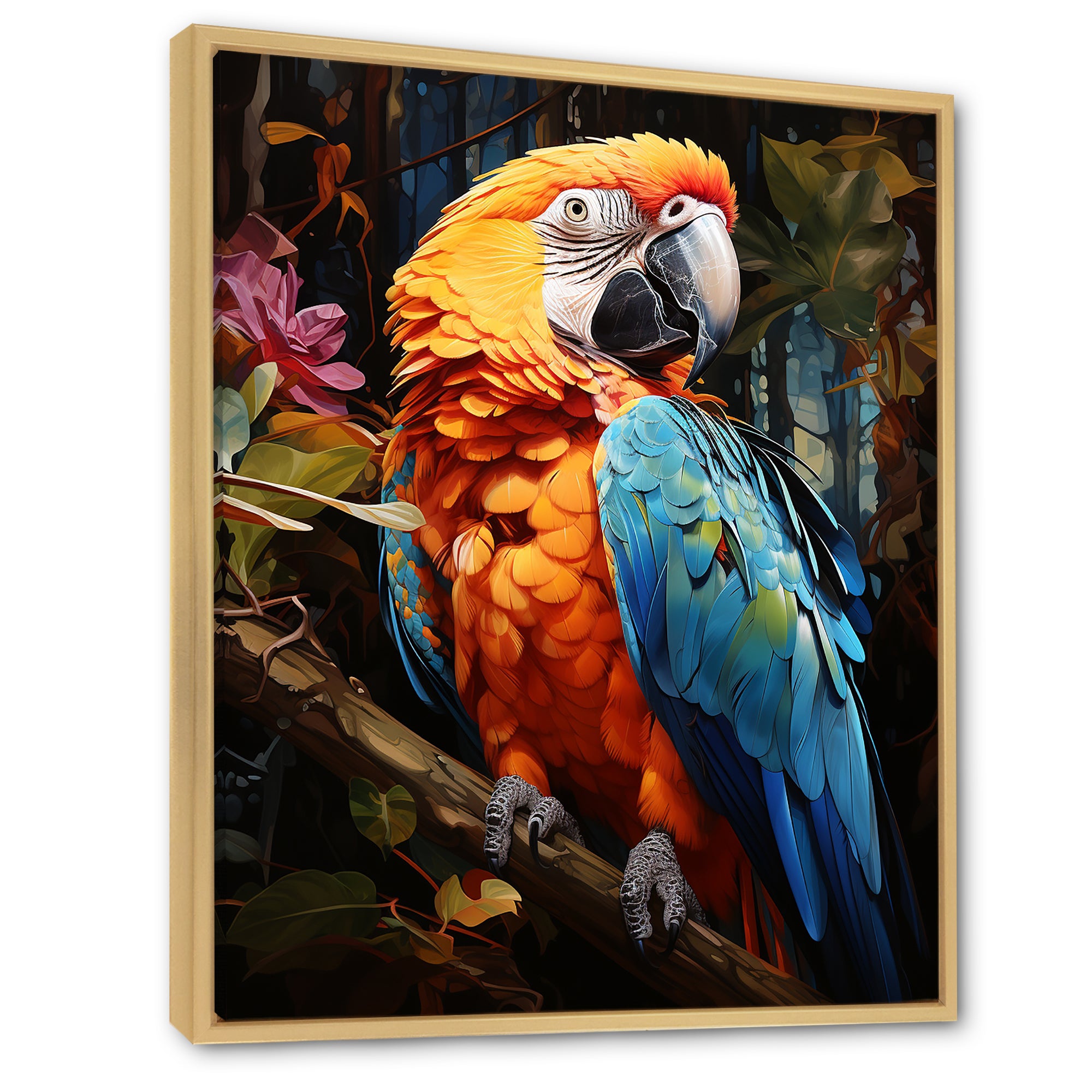 Parrot Tropical Jungle Euphony - Parrot Wall Art Prints