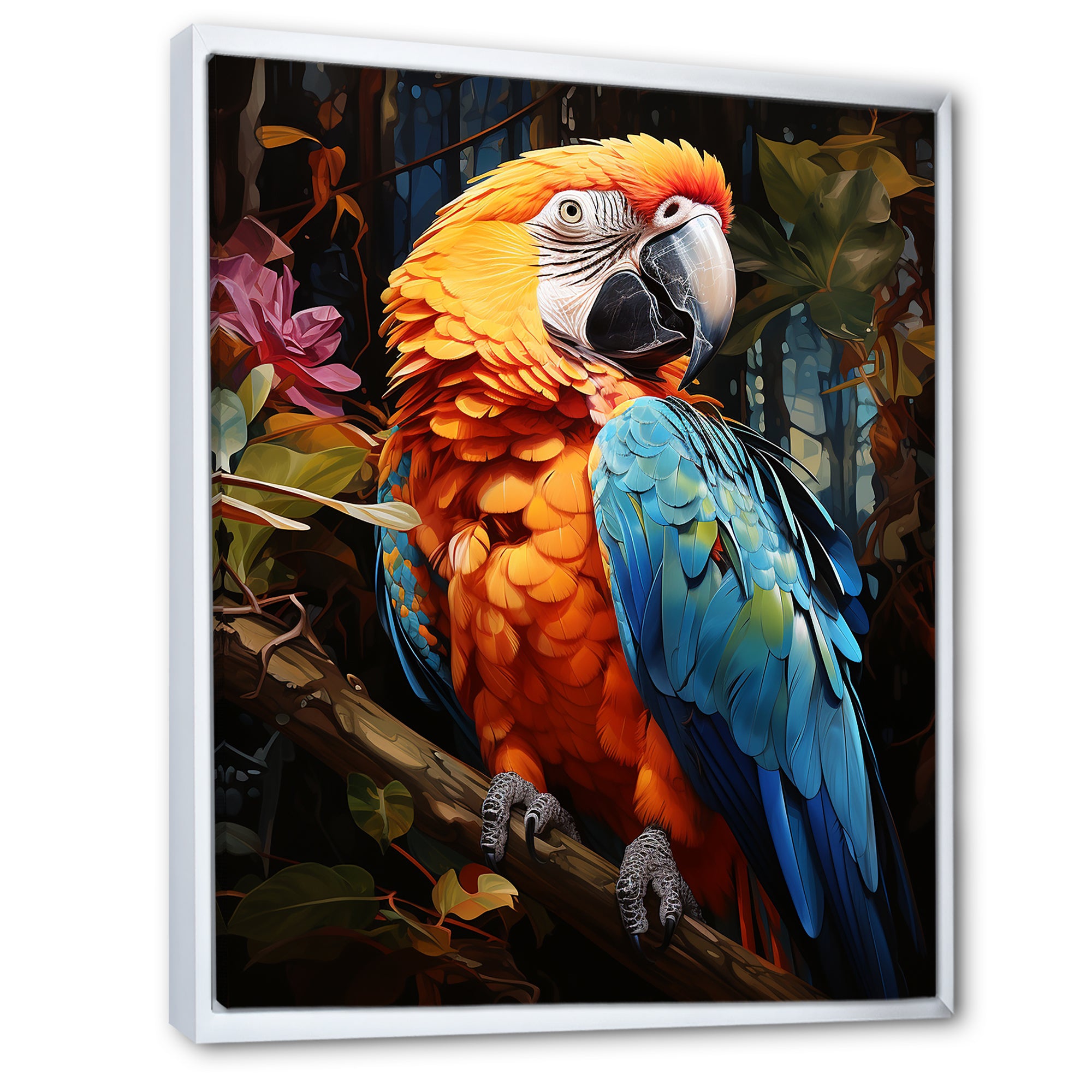 Parrot Tropical Jungle Euphony - Parrot Wall Art Prints