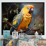 Parrot Tropical Harmony - Yellow Parrot Wall Art