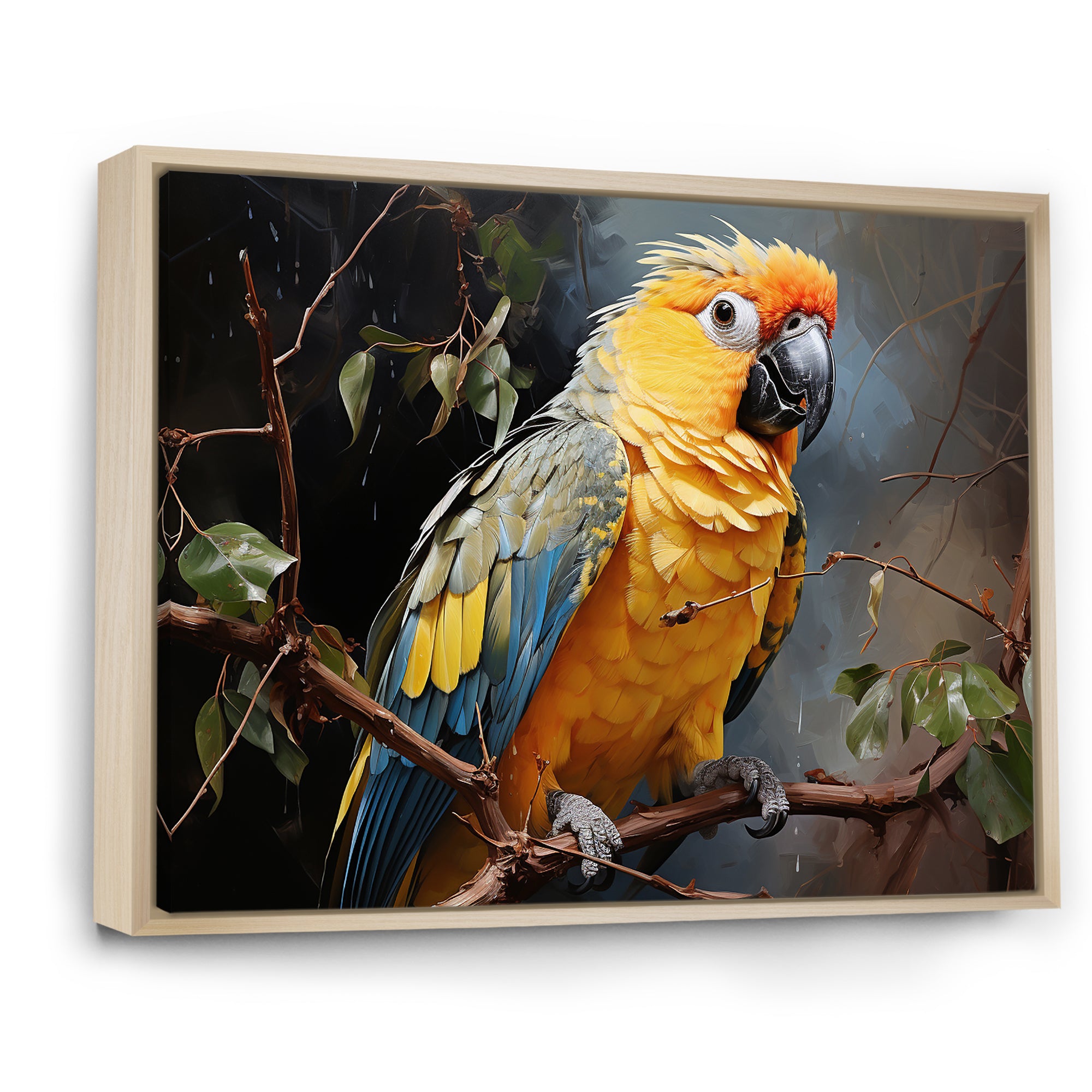 Parrot Tropical Harmony - Yellow Parrot Wall Art