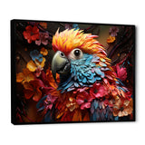 Parrot S Tropical Rhapsody - Parrot Large Canvas Wall Art