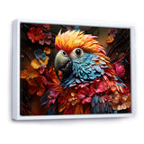 Parrot S Tropical Rhapsody - Parrot Large Canvas Wall Art