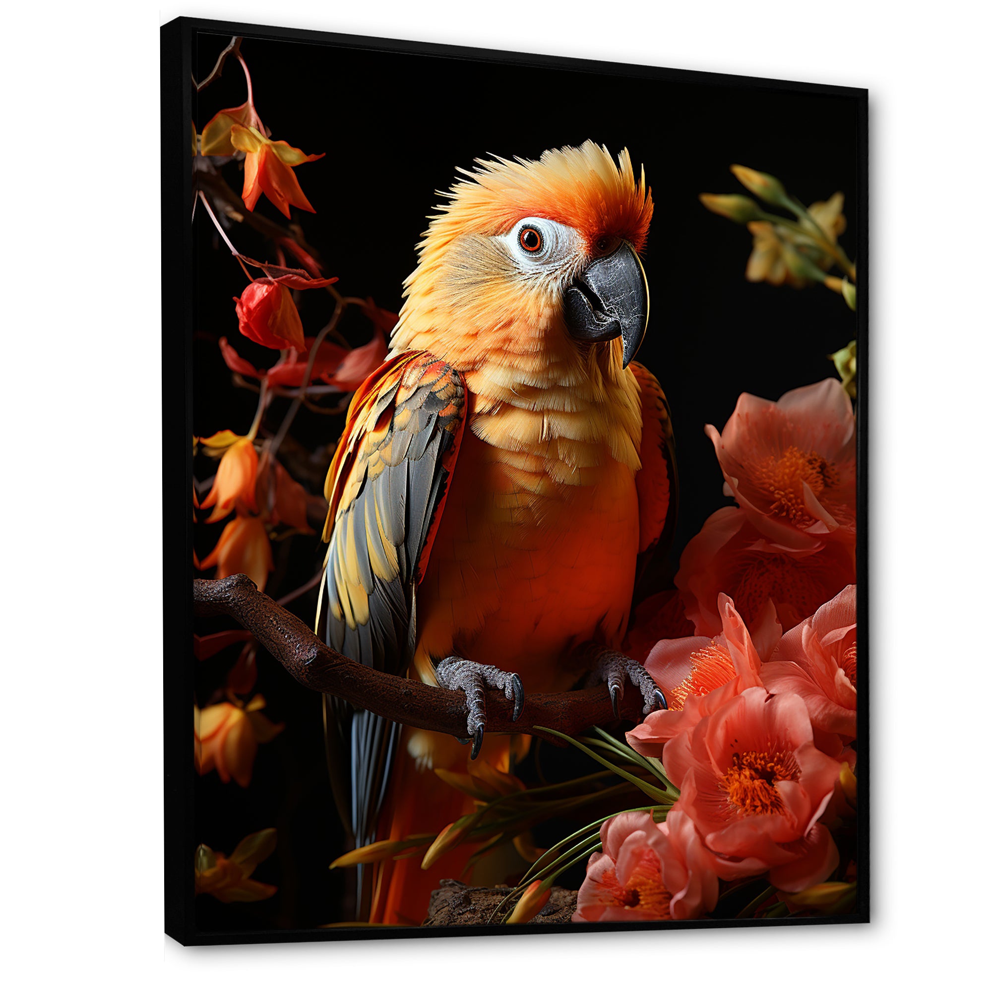 Parrot S Tropical Serenade - Parrot Living Room Wall Art