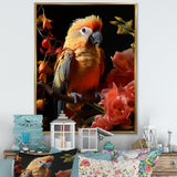 Parrot S Tropical Serenade - Parrot Living Room Wall Art