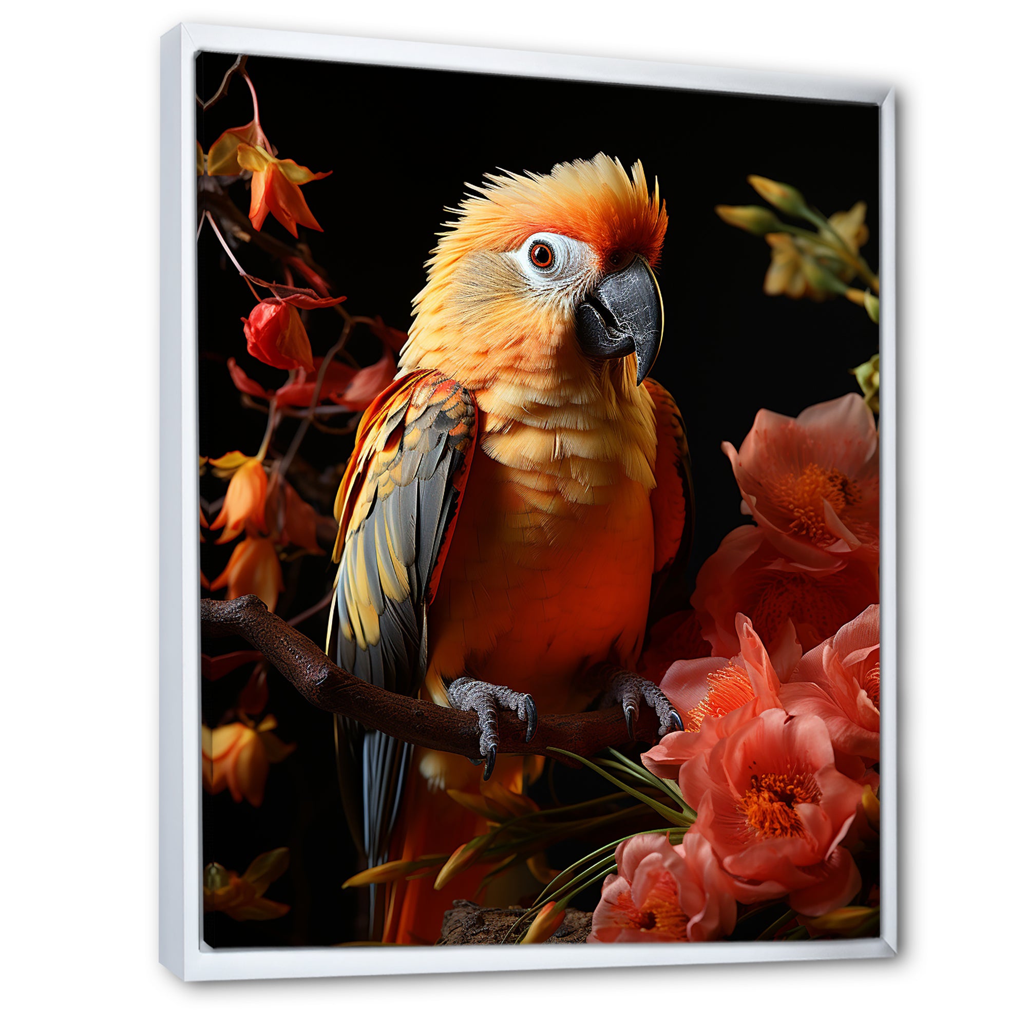 Parrot S Tropical Serenade - Parrot Living Room Wall Art