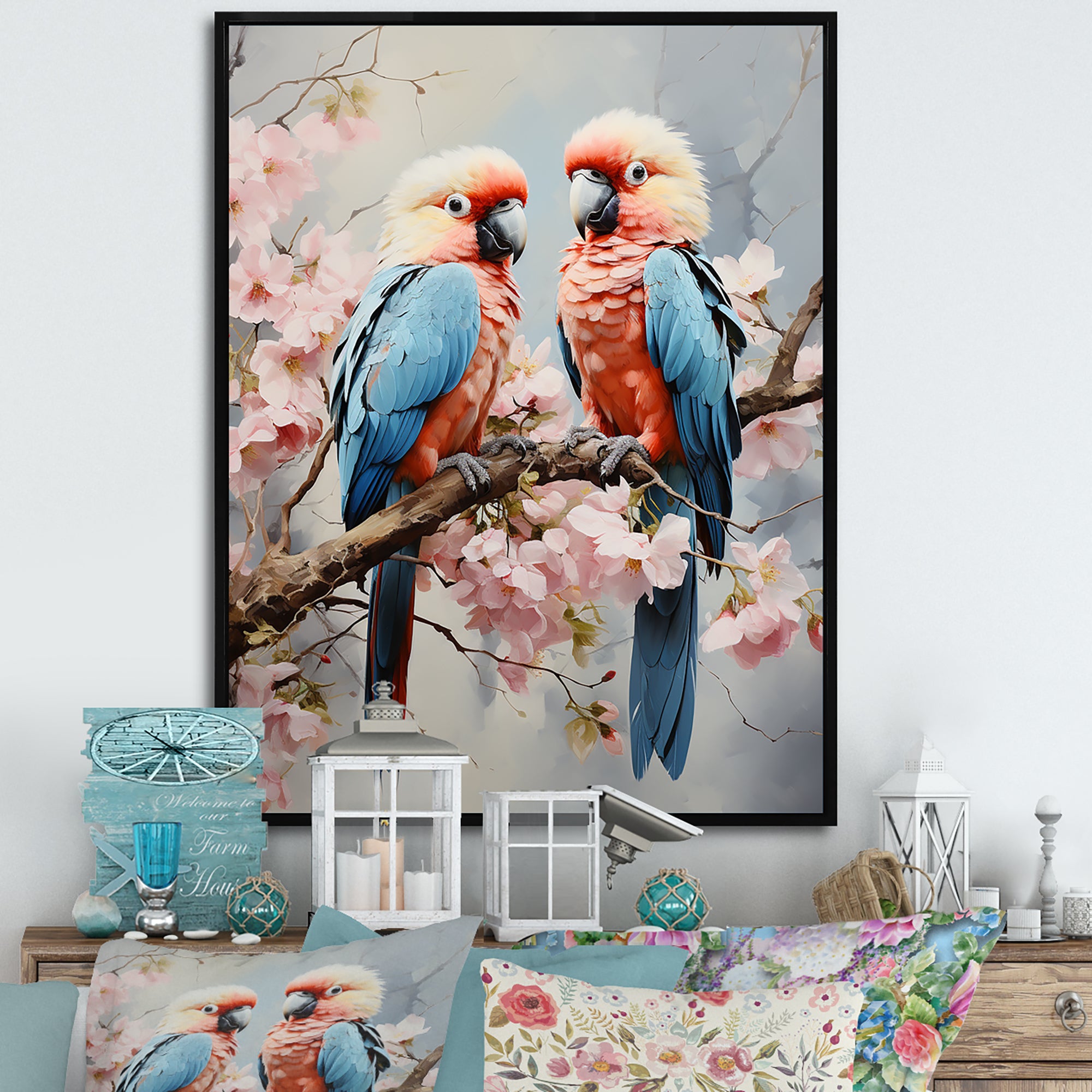 Parrot S Tropical Whispers - Parrot Wall Decor