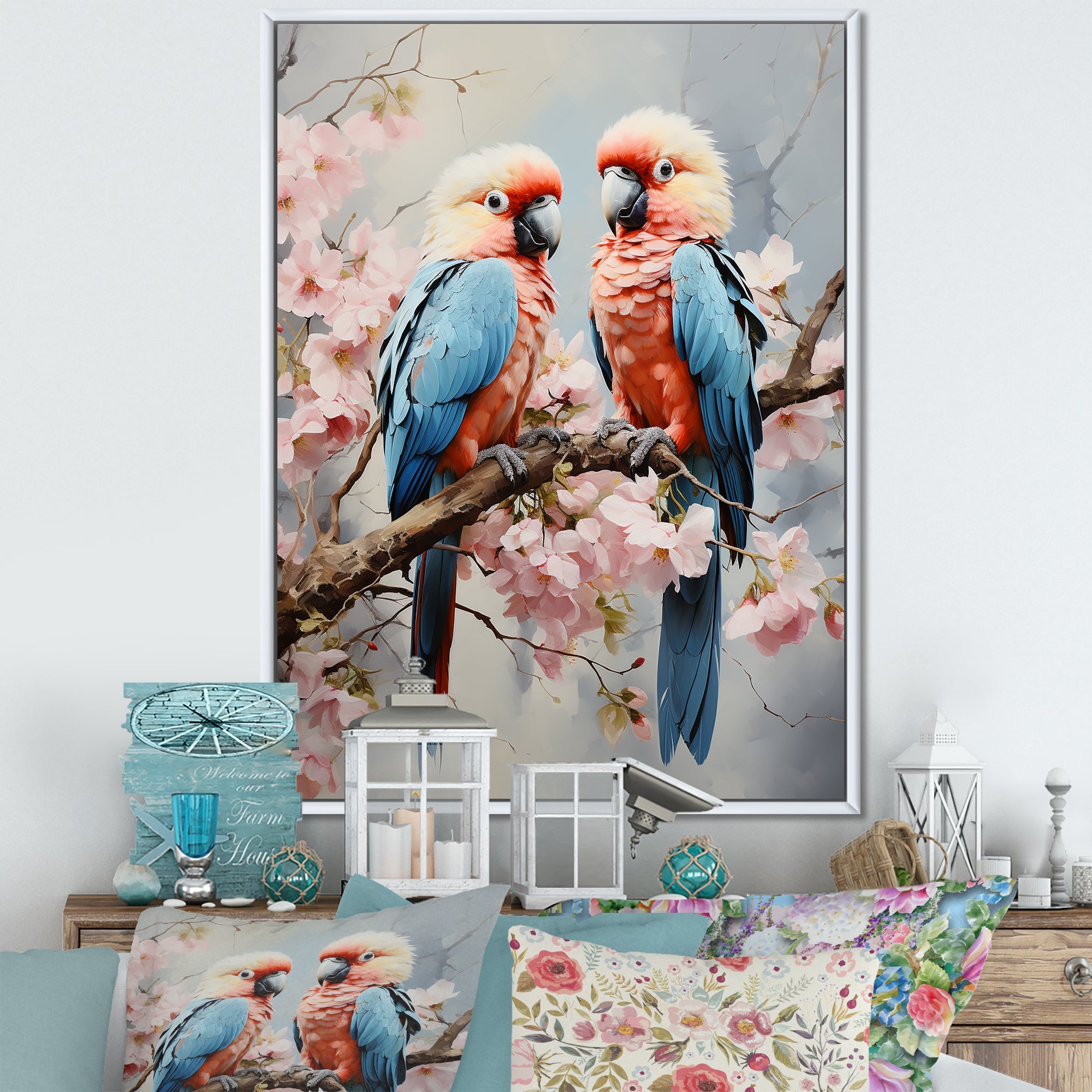 Parrot S Tropical Whispers - Parrot Wall Decor
