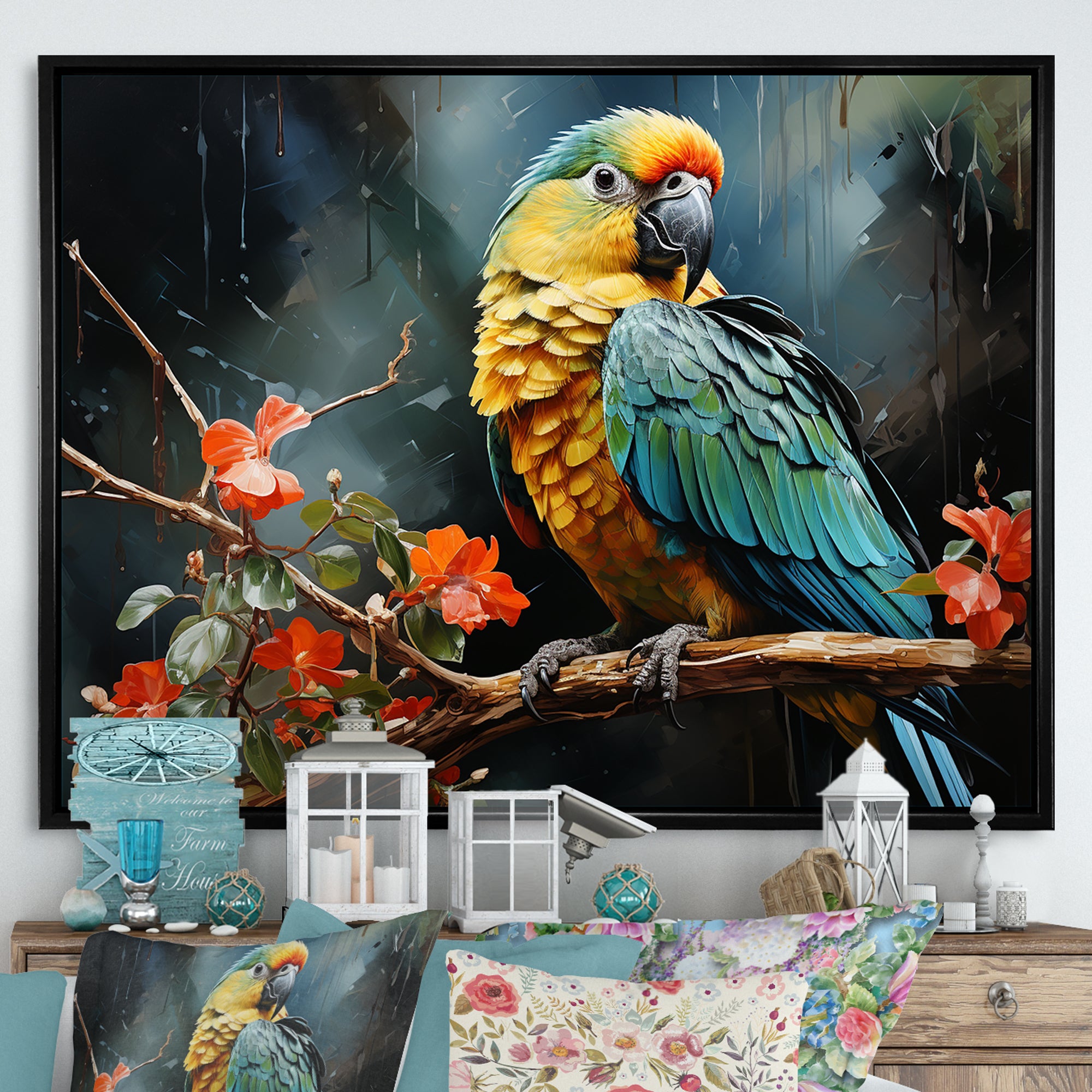 Parrot Verdant Melody - Parrot Wall Art Prints
