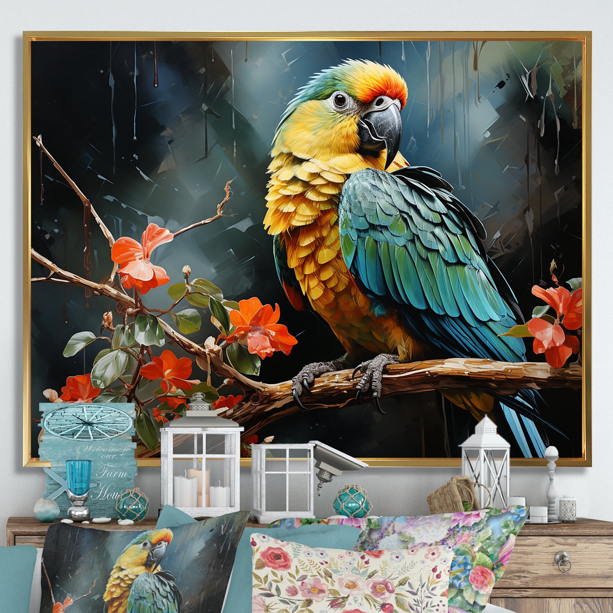 Parrot Verdant Melody - Parrot Wall Art Prints