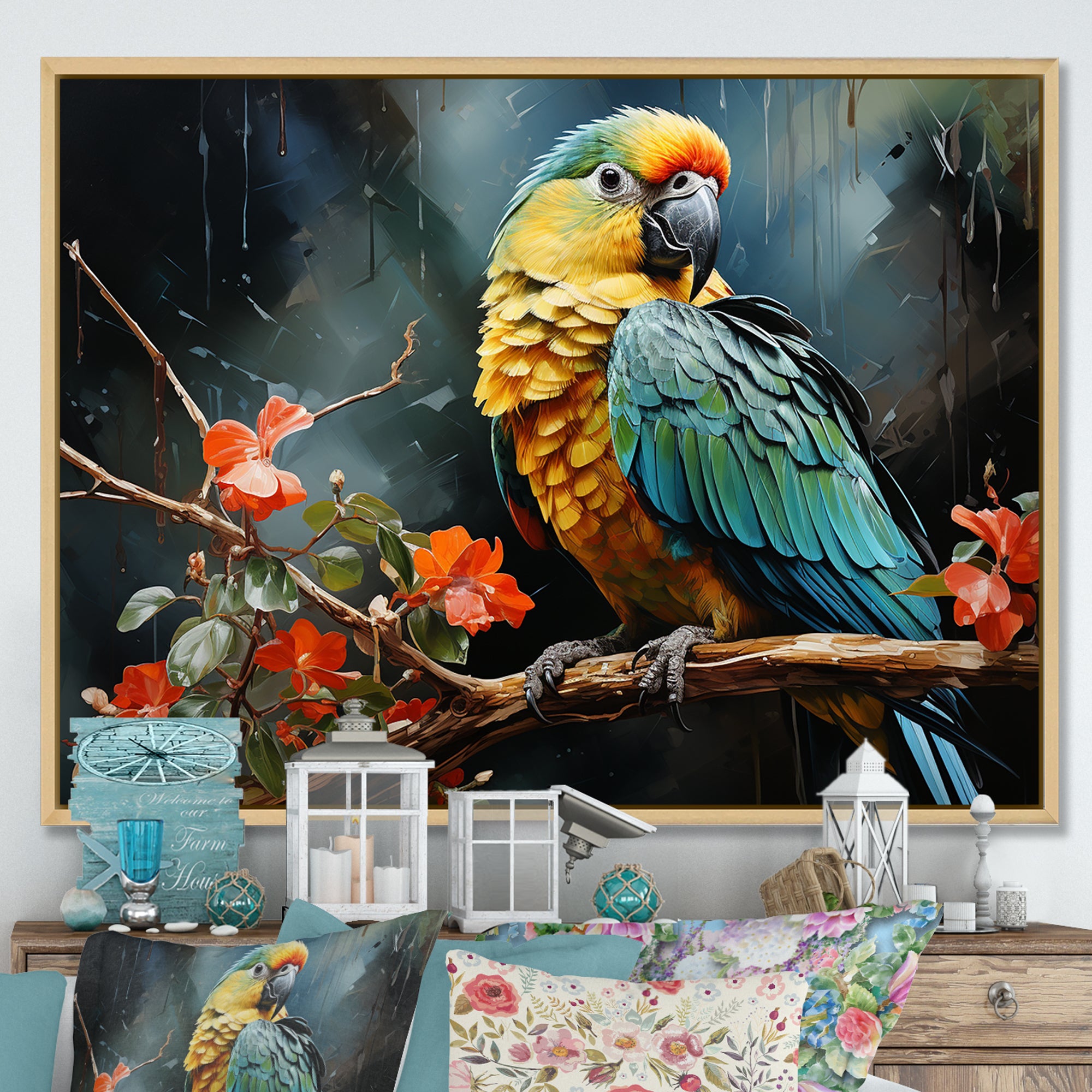 Parrot Verdant Melody - Parrot Wall Art Prints
