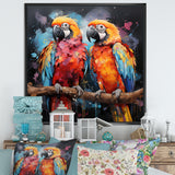 Vibrant Duets Parrot S - Parrot Wall Art Prints