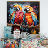 Vibrant Duets Parrot S - Parrot Wall Art Prints