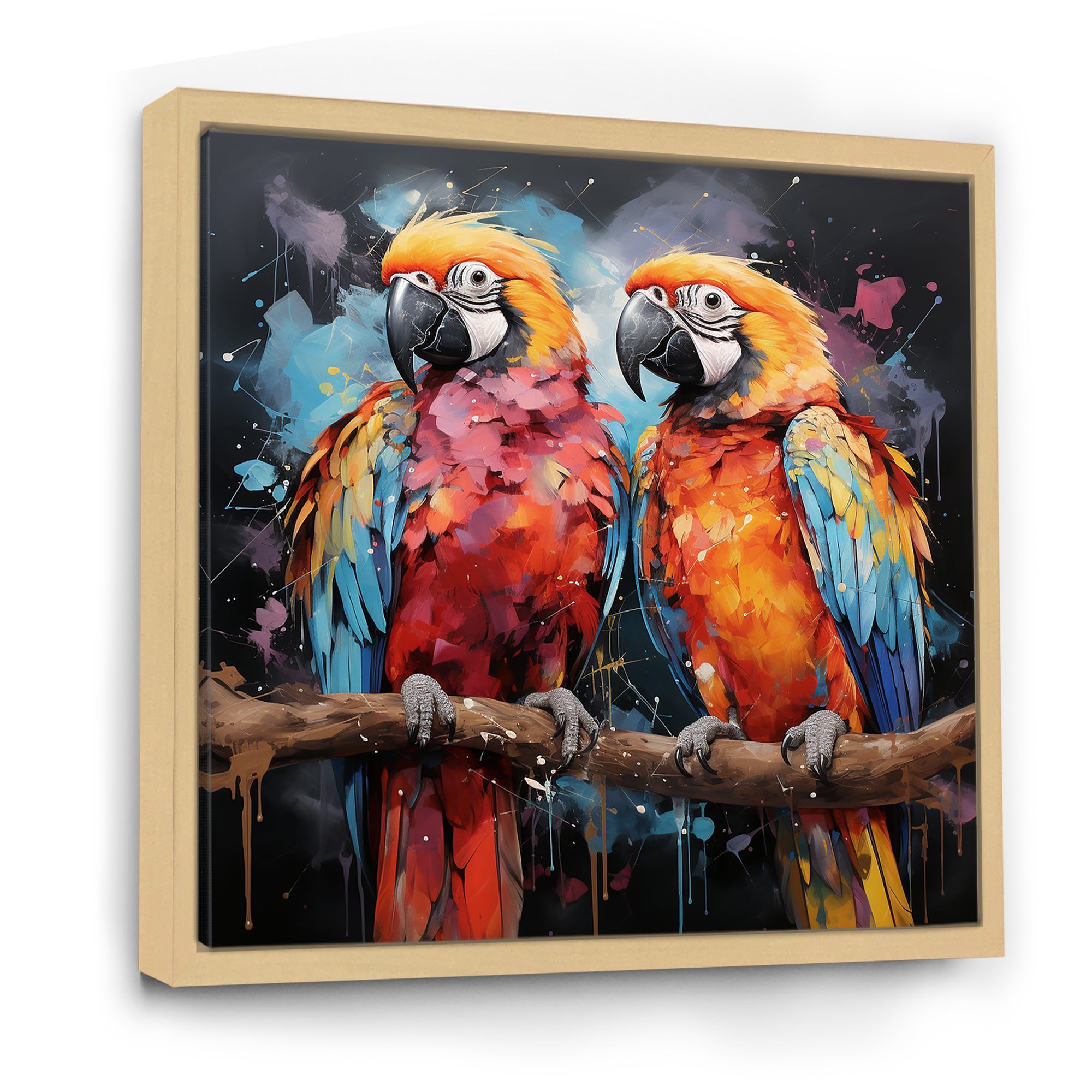 Vibrant Duets Parrot S - Parrot Wall Art Prints