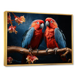 Parrot S Vivid Conversations - Coral Parrot Wall Art