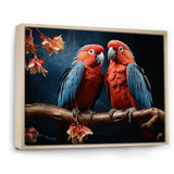 Parrot S Vivid Conversations - Coral Parrot Wall Art