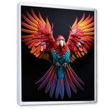 Parrot S Whimsical Wings - Parrot Canvas Wall Art