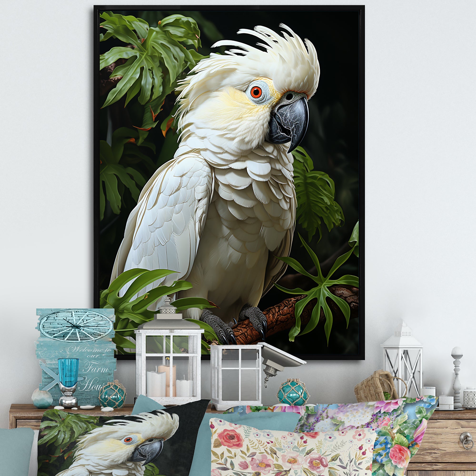 Cockatoo S Tropical Haven - Parrot Wall Decor
