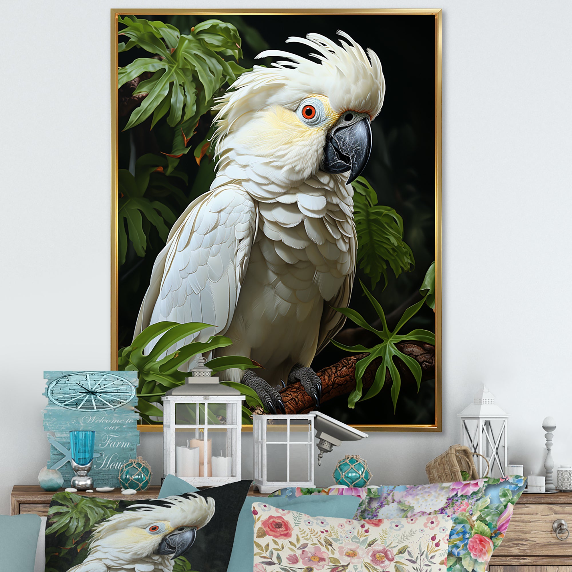 Cockatoo S Tropical Haven - Parrot Wall Decor