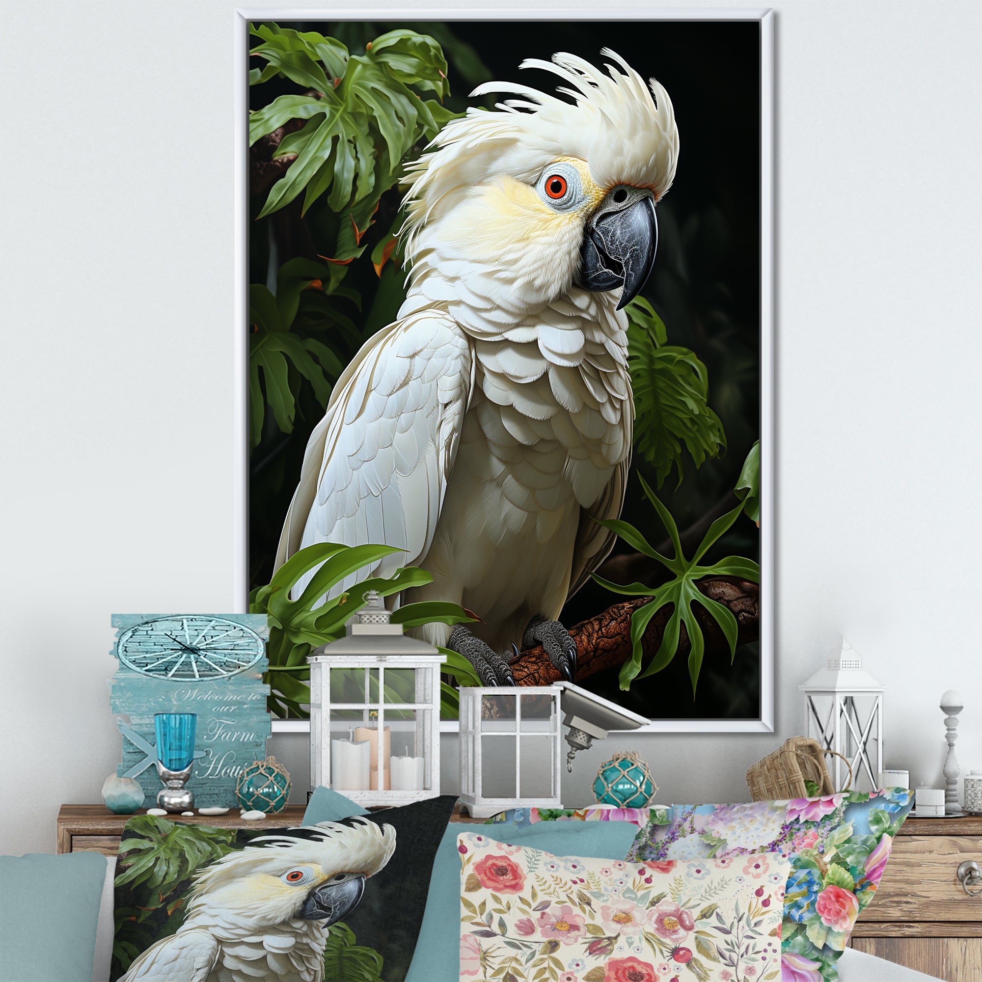Cockatoo S Tropical Haven - Parrot Wall Decor