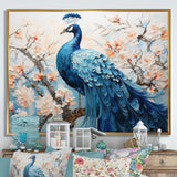 Flower Peacock S Vibrant Display - Peacock Home Decor Art