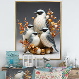 Frosty White Nature S Songbirds - Bird Wall Decor