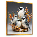 Frosty White Nature S Songbirds - Bird Wall Decor