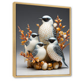 Frosty White Nature S Songbirds - Bird Wall Decor