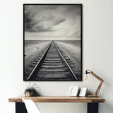 Minimalism Wonderland Train Track Scenery - Train Canvas Wall Art