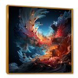 Expressionist Space Shuttle Burst - Rocketship Canvas Wall Art