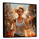 In Shape Running Athlete - Running Canvas Wall Art