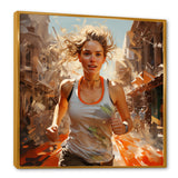 In Shape Running Athlete - Running Canvas Wall Art