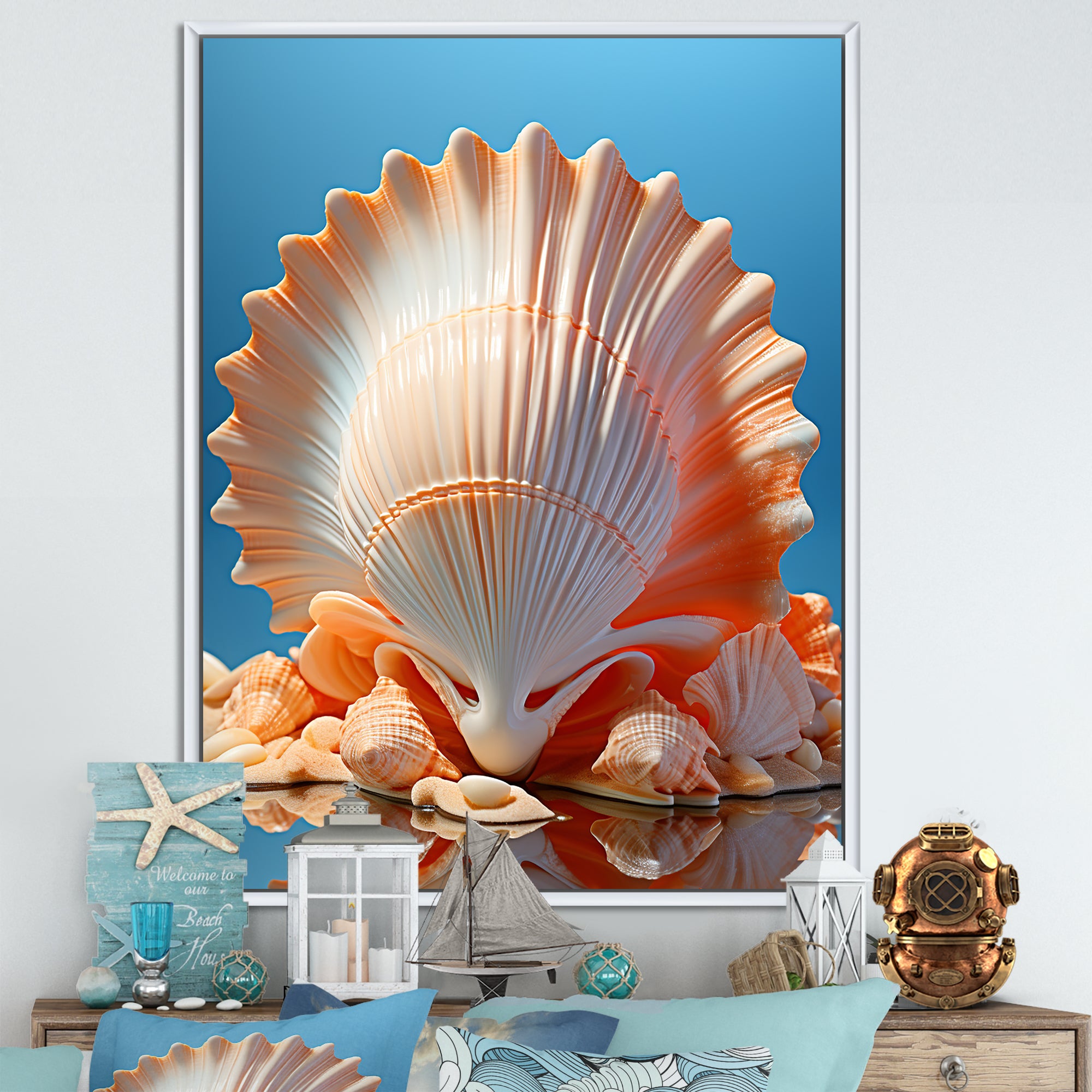 Opulent Symbolic Shells - Seashell Wall Decor