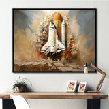 Abstract Space Shuttle Launch - Space Shuttle Canvas Wall Art